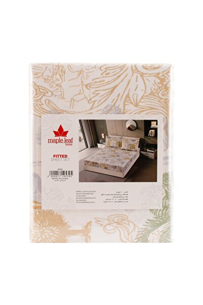 MAPLE LEAF طقم ملاءات سرير منزلية من البوليستر الملائم، متنوعة