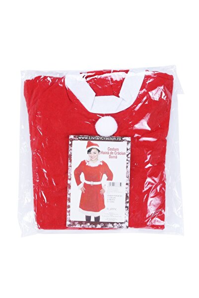 Flippy ® Santa Claus Costume for Women, Adult, 3 Pieces, Fleece