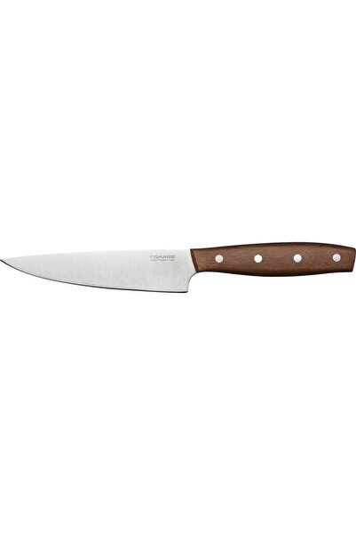 FiSKARS Cutitul bucatarului mic Folken, otel inoxidabil/lemn, 12 cm, Argintiu...