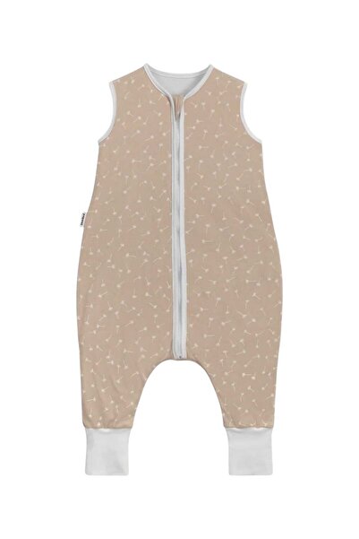 GÜRPAMUK HOME & BABY Outlet Winter 2.5 Tog Footed-Bibbed Baby Girl-Boy Sleeveless Zippered Sleeping Bag/Brown