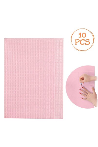 OEM Lavete de Unica Folosinta Roz pentru Manichiura 45x32.5cm - 10buc