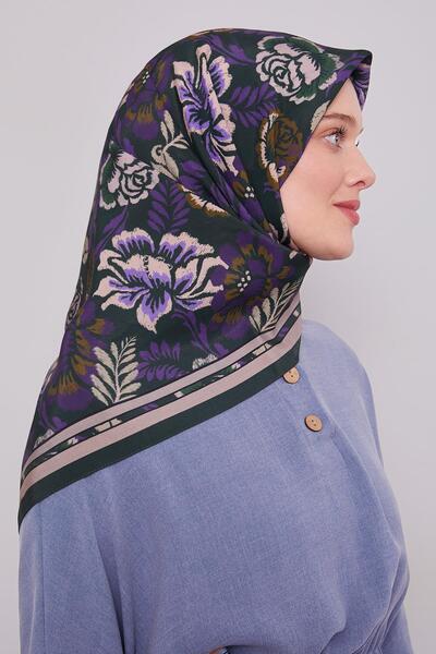 Levidor Emerald Rose Pattern Aura Scarf