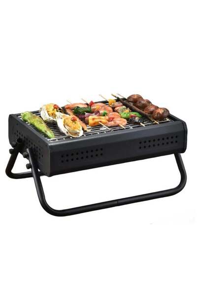 Generic VIO Barbecue Grill Stainless Steel Charcoal Grill Foldable Durable Outdoor Household Camping BBQ Smo
