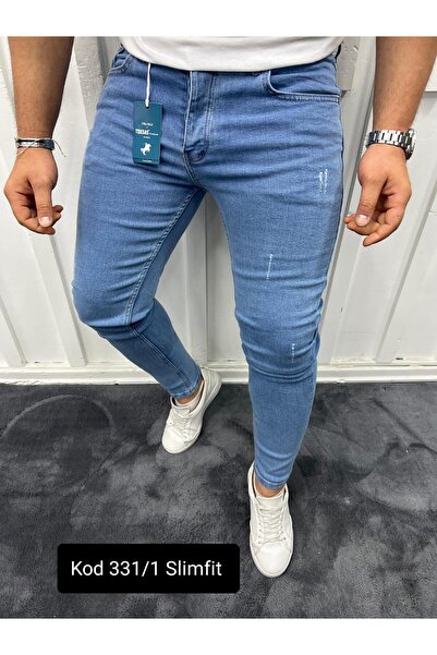 ORVIO Group Men's Trousers Skinny Fit Lycra