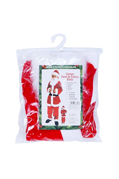 Flippy ® Santa Claus Costume for Boys, 1-3 years, 5 pieces, approximately 63 cm, Velvet
