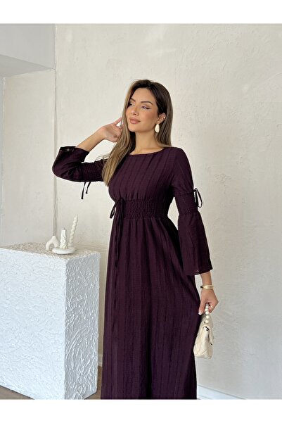 Nesil Γυναικείο φόρεμα με μακριά μανίκια Gipeli Long Length Special Day Daily