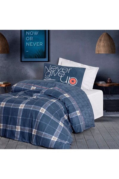 Cotton Box Single bed linen with elastic, 100% cotton ranforce, Cotton Box, Given Grey