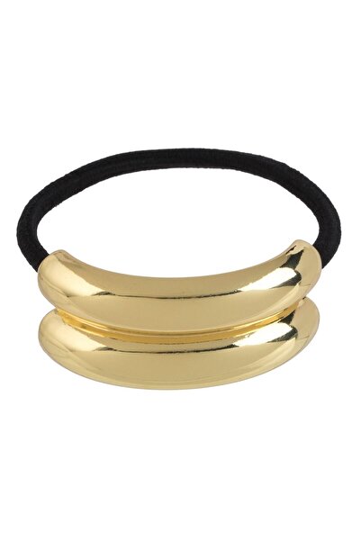 OEM Women's Ponytail Hair Elastic with Double Gold Ring 5cm