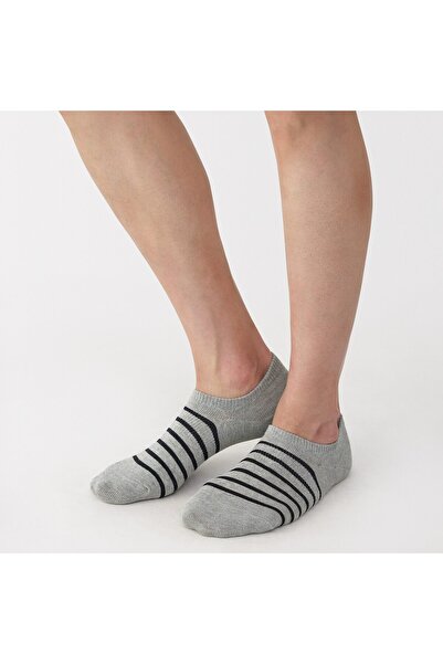 Muji Right Angle Striped Sneaker Socks