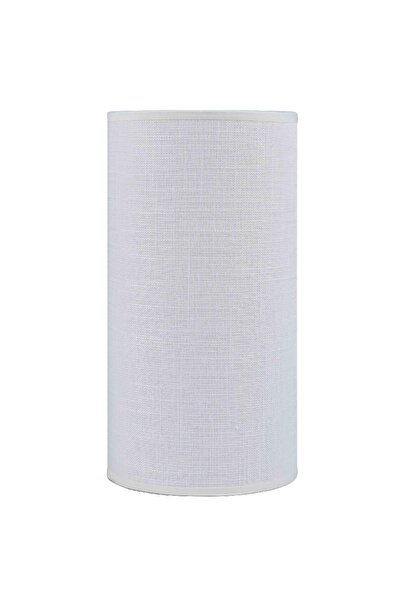 MAPLE LEAF Home 25 cm Fabric Table Lamp, White