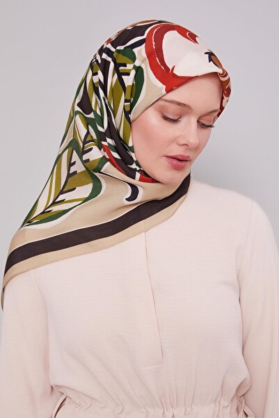 Levidor Φουλάρι Aura με κλαδί λουλουδιών μαύρου βιζόν