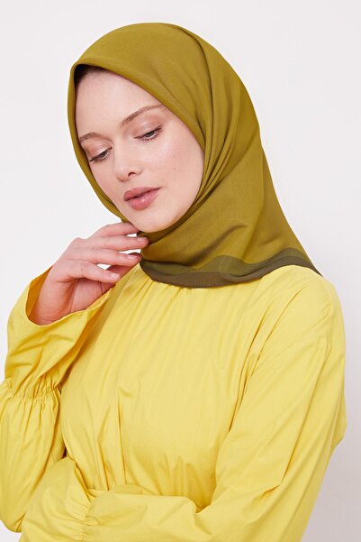 Levidor A.Khaki Edge Stripe Aura Scarf