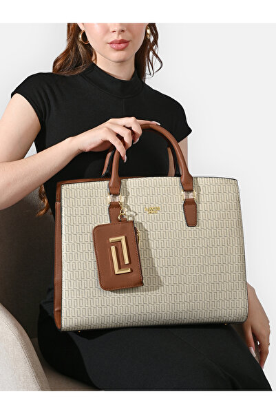 Lavie Luxe Women's Mono Elly25 Large Handbag (Offwhite)