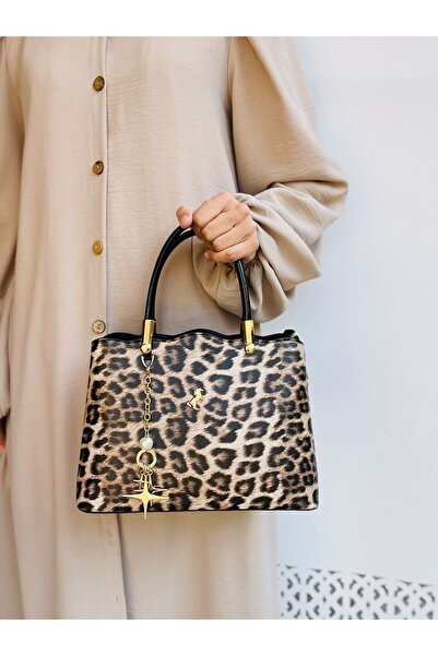 H&D COLLECTİON حقيبة نسائية من الجلد الصناعي من ميامي بولو كلوب مع حزام للكتف واليد