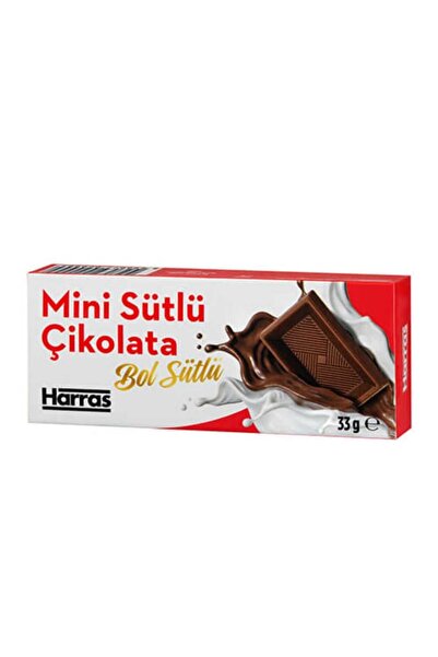 Harras Mini Bol Sütlü Çikolata 10 Adet x 33g (Yüksek Süt Oranlı Tablet)