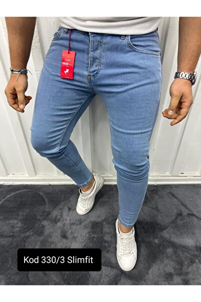 ORVIO Group Men's Trousers Skinny Fit Lycra