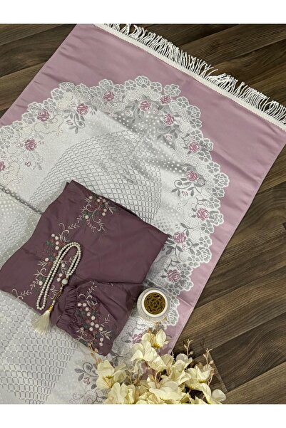 MAYAR طقم سجادة صلاة نسائية مع ثوب صلاة