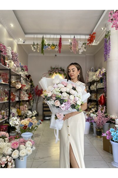 Z&B FLOWERS İstame Çiçeği Söz Çiçeği Yapay Çiçek Şakayık Buket Sevgiliye Hedi...