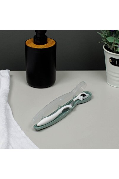 OEM Mint Green Plastic Travel Toothbrush Case 20.5cm