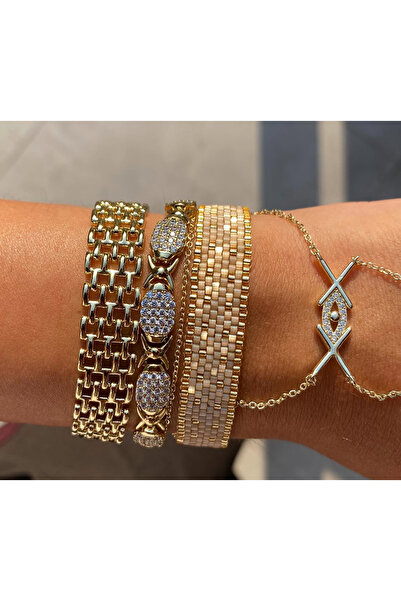 PAYE JEWELRY Metalik Miyuki Bileklik