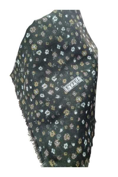 Eyfel FLAMLI PAMUK EŞARP ÇİÇEK DESEN