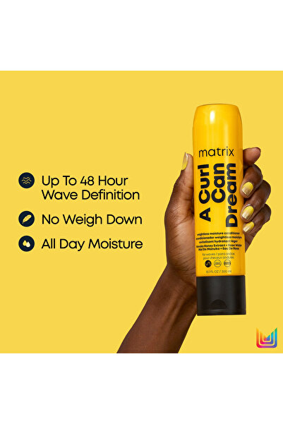 Matrix A Curl Can Dream Weightless Moisture Shampoo-Sampon Hidratant,Par Ondulat,Cu Miere De Manuka, 1000ml