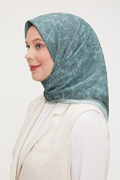 Levidor Φουλάρι Αυρά με στάμπα νεροπράσινου χρώματος