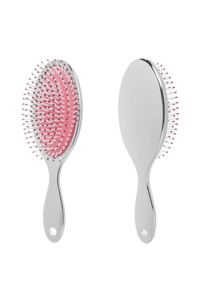 OEM Perie de Par Ovala Argintie