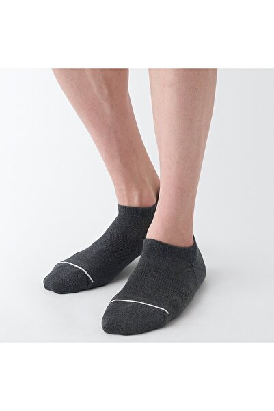 Muji Right Angle Pile Sneaker Socks, Plain