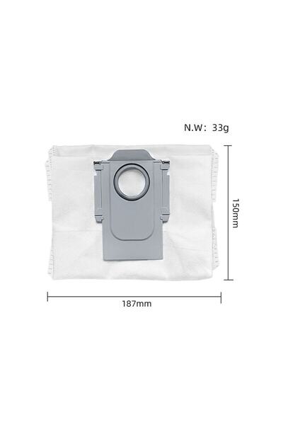 Robotcum Σετ ανταλλακτικών με 4 σακούλες σκόνης συμβατές με ρομπότ Roborock Q Revo Max V