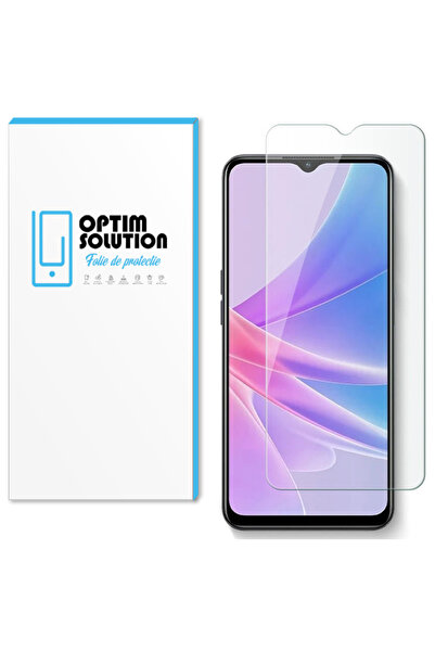 Optim Solution Folie Sticla securizata Noble 2.5D pentru Oppo A57s, Rezistenta 9H, Anti-Fingerprint, Clear