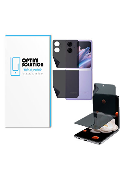 Optim Solution Folie Hidrogel Privacy Ecrane + Spate pentru Oppo Find N2 Flip...