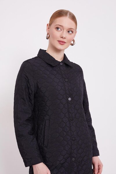 Levidor Black Snap Fastener Quilted Double Set