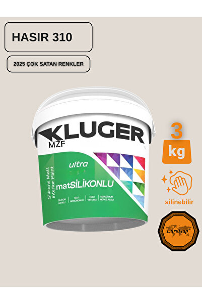 MZF KLUGER ULTRA MAT SİLİKONLU İÇ CEPHE BOYASI - SİLİNEBİLİR BOYA 3KG