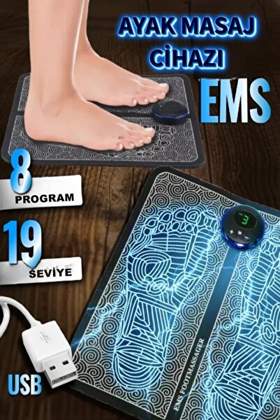 Uniquem EMS Ayak Masaj Cihazı Elektrikli Kas Uyarıcı Ped 72 Nokta Masaj