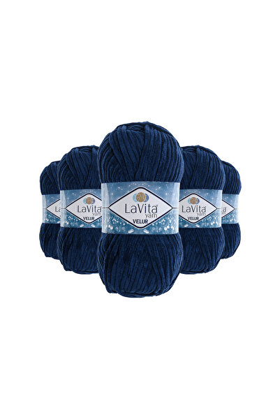 LaVita Yarn Βελούδινο νήμα πλεξίματος στο χέρι 100% Πολυεστέρας 500γρ 5 ΤΕΜΑΧ...