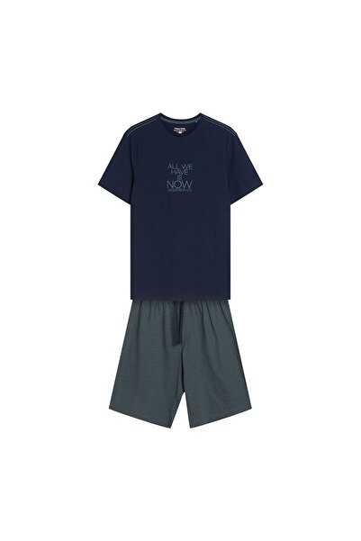 Henderson Men's Pajama 2-Piece Set Shorts & T-Shirt 100% Cotton Relaxed Fit Breathable Comfortable | Dreamer