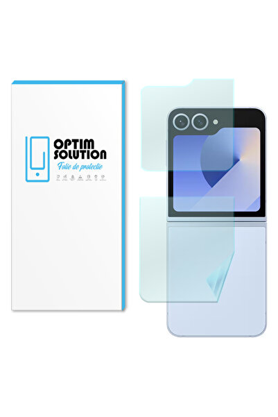 Optim Solution Folie Hidrogel Spate pentru Samsung Galaxy Z Flip6, Flip 6, Silicon, Clear