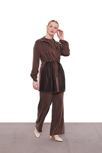 Levidor Coffee Net Detailed Three-Piece Set