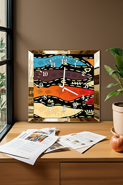 Zevahir Mobilya Dekorasyon Ceas de perete decorativ din MDF cu tematică valur...