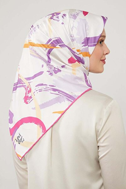 Levidor الفوشيه الطلاء نمط وشاح تويل