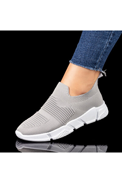 Modlet.ro Women's gray sports espadrilles with thick sole MOD10150