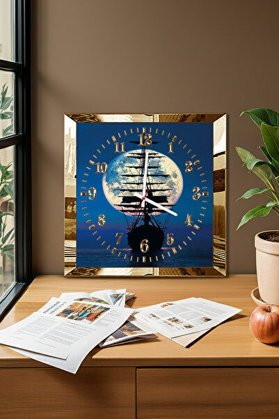 Zevahir Mobilya Dekorasyon Декоративен стенен часовник от МДФ с мотив на пира...