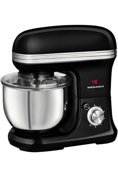 MEBASHI 5L Stand Bowl Mixer, 1200W, 8 Speed Levels, Stainless Steel Bowl (Black)