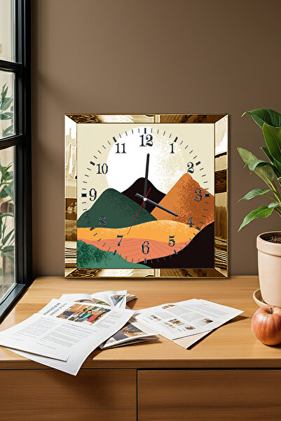 Zevahir Mobilya Dekorasyon Ceas de perete decorativ din MDF cu tematică de mu...