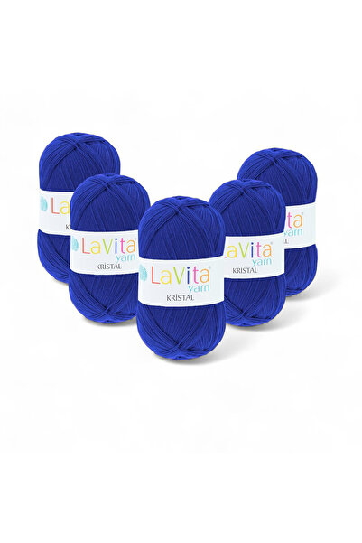 LaVita Yarn Kristalna pređa za ručno pletenje 100% A Akril 500gr 5 kom (0605 ...