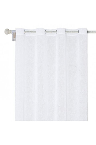 OEM Decorative Curtain with Rings and Voile, Size 140 x 250 cm, Ecru