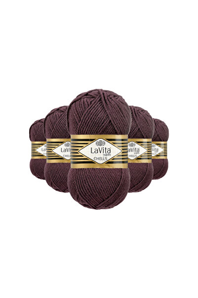 LaVita Yarn Fir de tricotat manual Chells 100% acrilic 500gr 5 BUCĂȚI (0741 M...