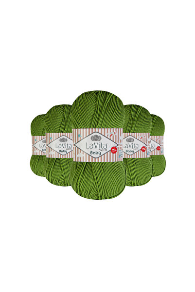 LaVita Yarn Плетене за бебета El Плетене 100% акрил против пилинг 500 г 5 БРО...