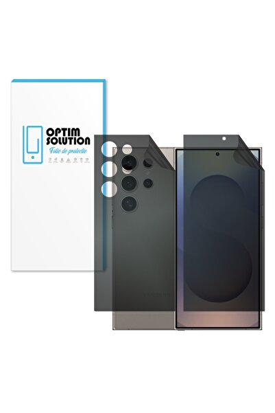 Optim Solution Folie Hidrogel PRIVACY Fata-Spate pentru Samsung Galaxy S25 Ul...